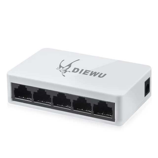 Сетевой Коммутатор 5 Портов 10/100 Мбит/С Fast Ethernet RJ45 Коммутатор Lan Концентратора MDI Полный/полудуплекс обмена сетевые Коммутаторы Адаптер