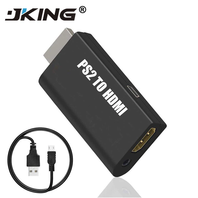 JKING PS2 to HDMI Video Converter Adapter with 3.5mm Audio Output game