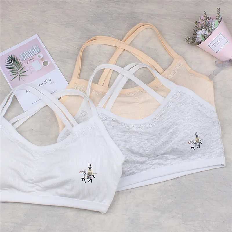 Underwear girl cotton clothes Kids Girls Underwear Bra Vest Children Underclothes Sport Undies Clothes (17)