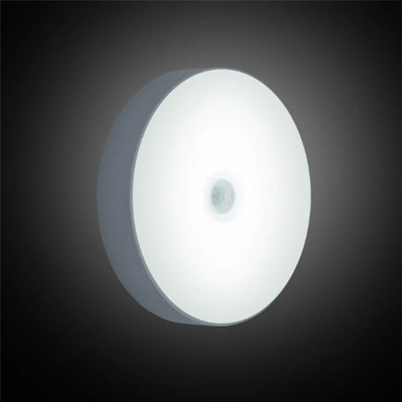  CLAITE 6 LED USB Rechargeable PIR Motion Sensor Light Control LED Night Lamp Magnet Wall Light Warm - 33025003461
