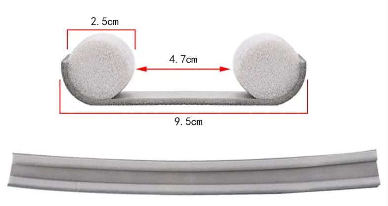 93 см эластичное уплотнение нижней двери гостиной ванной ветрозащитный пылезащитный двойной двери декоративное покрытие
