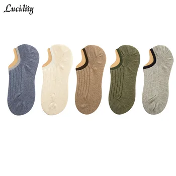 

Men's Socks Cotton Short Tube Solid Color Summer Sweat Invisible Socks Breathable Boat Socks Male 5pairs/lot =10pieces