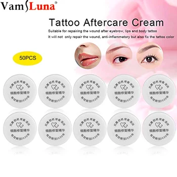 

50pcs Tattoo Aftercare Cream of Microblading Make-up Recovery Tattoo Care Anti Scar Tattoo Recovery Skin Repair Healing Gel