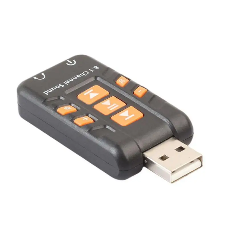 Usb звуковая карта 8 1 канальный виртуальный Ch 3D аудио адаптер Усилитель