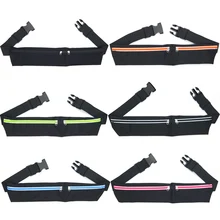 Спортивный беговой пояс двойной карман на молнии Travlel поясная сумка Противоугонная для телефона кошелек ключи наушники путешествия открытый