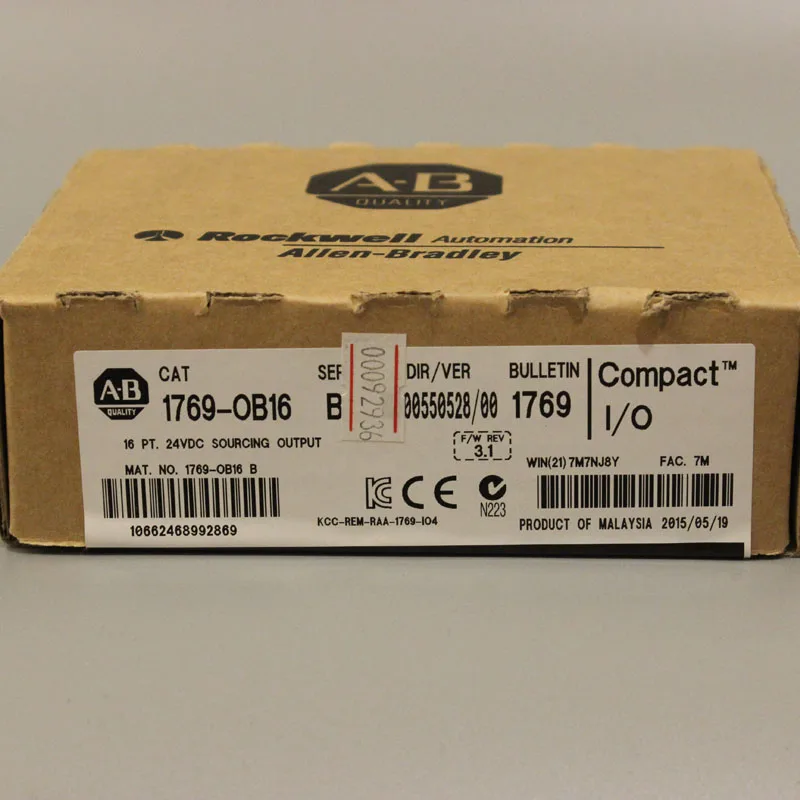 1769-OB16 1769OB16 Allen-Bradley новый и оригинальный Заводская печать есть в наличии |