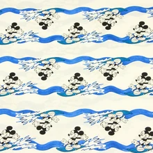 140*50 см мультфильм прибой Микки хлопчатобумажная ткань для шитья материал "сделай сам" пэчворк для платья, ткань для детской одежды