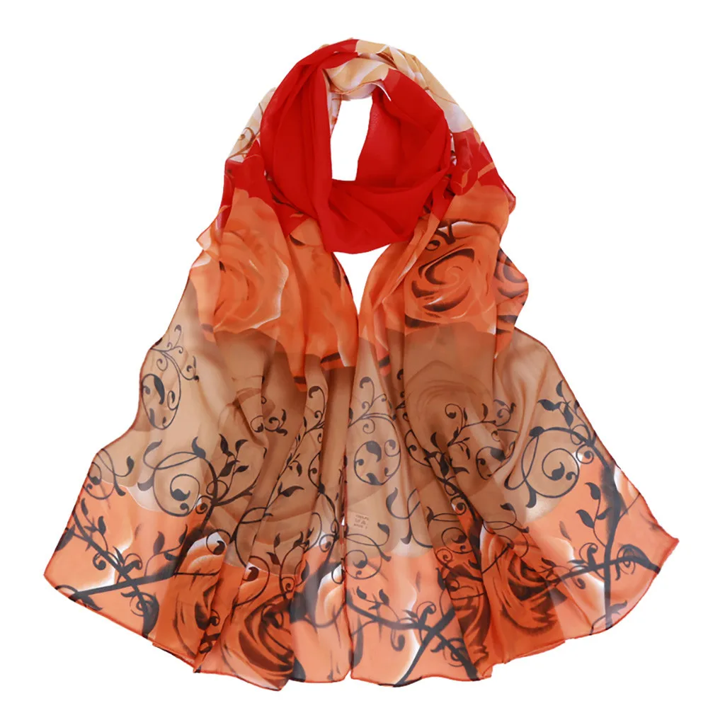 KANCOOLD, Модный женский шелковый шарф, квадратный платок, шарфы для женщин, Одноцветный, в горошек, с принтом, длинный, мягкий, обёрточная бумага, Женская шаль, S10 SE13 - Цвет: F