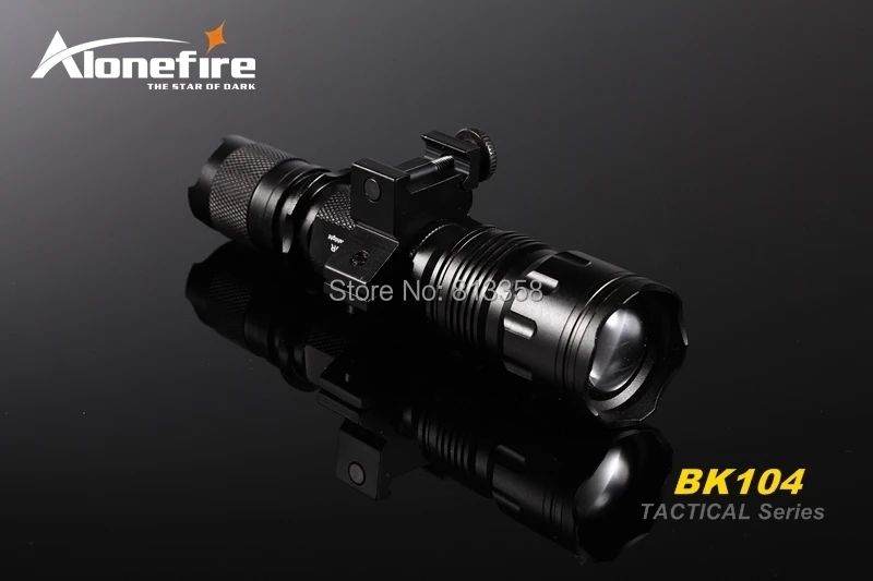 Alonefire bk104 тактический серии CREE xm-l T6 LED 5 Режим профессиональный зум тактический фонарик свет