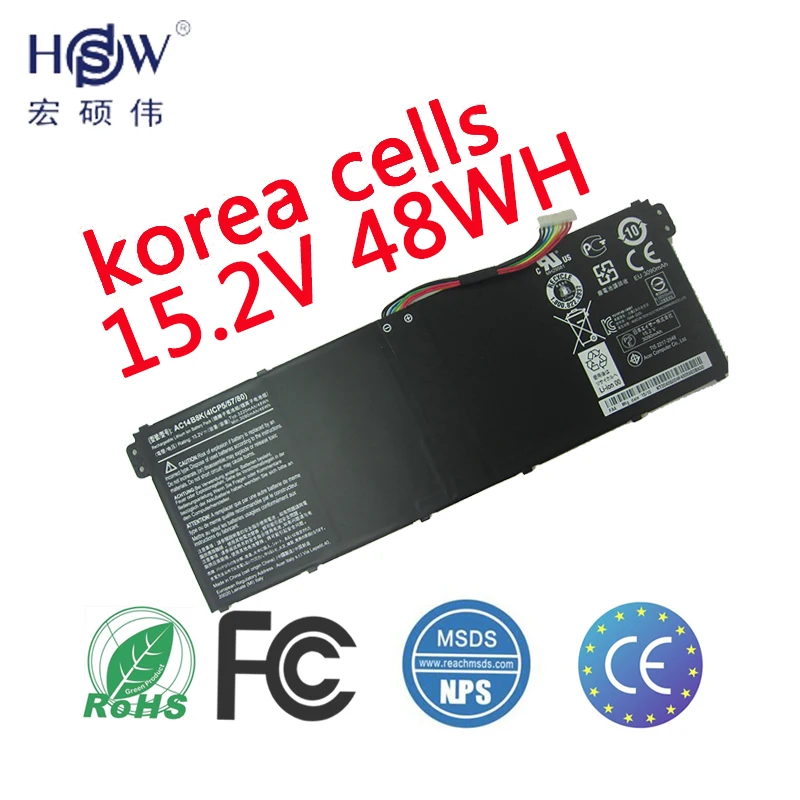 New Genuine Original AC14B8K Battery 11.1V 36WH FOR Acer TravelMate B115-M B115-MP Chromebook 13 CB5-311 AC14B18J free ship