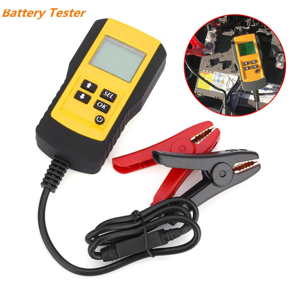 

LCD Digital Car Battery Tester Vehicle 12V Car Battery Test Analyzer Auto System Analyzer Diagnostic Tool with Backlight
