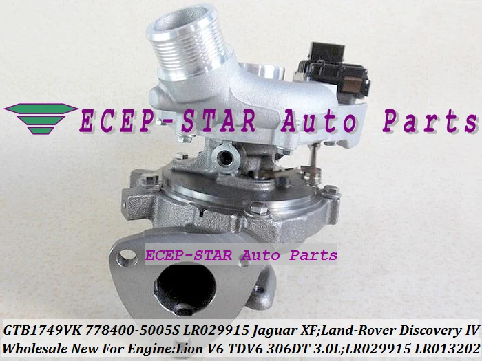 GTB1749VK 778400-5005S 778400 LR029915 LR013202 Turbo Turbocharger For Jaguar XF 3.0D Lion V6 For Land-Rover Discovery IV TDV6 306DT 271HP (1)