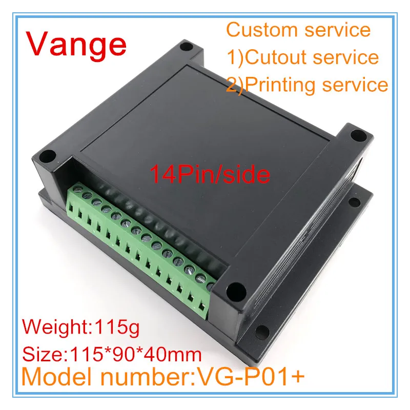 1 шт./лот din-рейка Электрический проект коробка с клеммным блоком 115*90*40 мм ABS пластик Корпус аппарата корпус для управления PCB