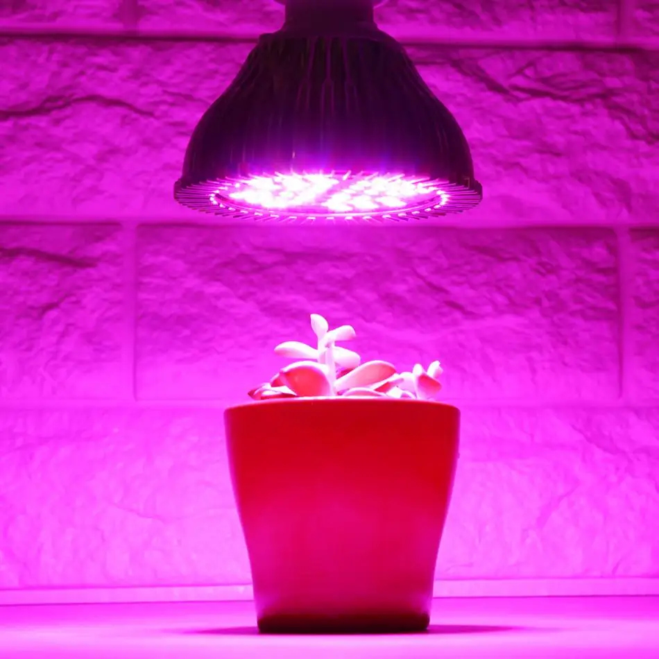 

48W LED E27 Hydroponic Plant Grow Light Full Spectrum LED Grow Lights Indoor Growing Lamp for Greenhouse