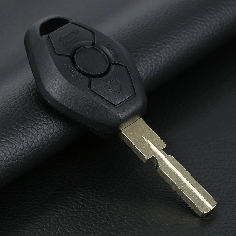 Для BMW E46 E39 Z3 M3 3 кнопочный вход чипа Fob передатчик необработанное лезвие замена
