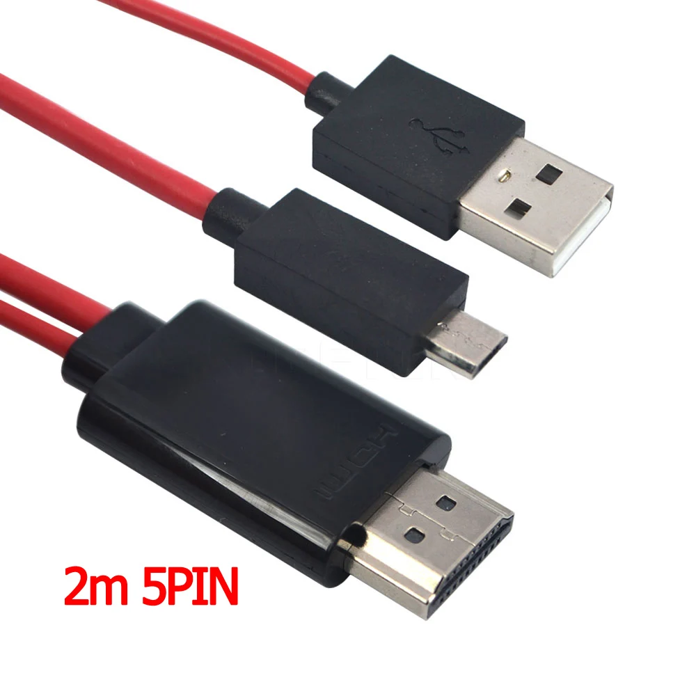 Kebidu 1080P Full HD микро USB к HDMI кабель для MHL выход аудио адаптер HDTV 5Pin 11pin адаптер для samsung Galaxy S2 S3 S4 S5