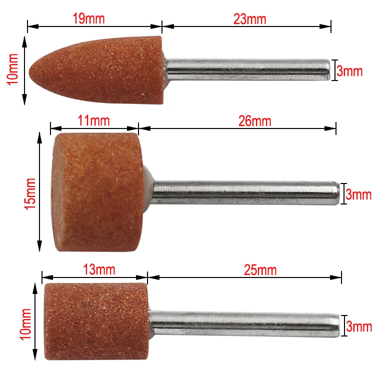 7 шт./компл. абразивные насадки для Dremel Rotary Tools для вращающихся инструментов Dremel шлифовальный камень, круг головка Dremel; комплектующие