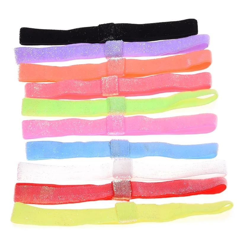 Buy 90pcs s Glitter headbands Elasitc Headband Glitter