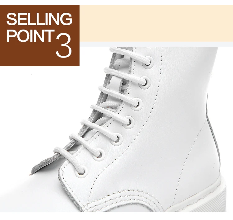 HQFZO; брендовые осенние белые ботинки размера плюс; женские ботильоны из натуральной кожи на плоской подошве с круглым носком; женская обувь на платформе; Новинка года