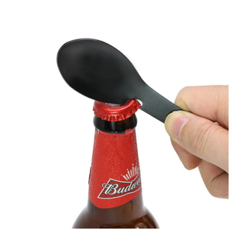 Многофункциональная уличная Посуда Spork Кемпинг Пикник нержавеющая сталь ложка