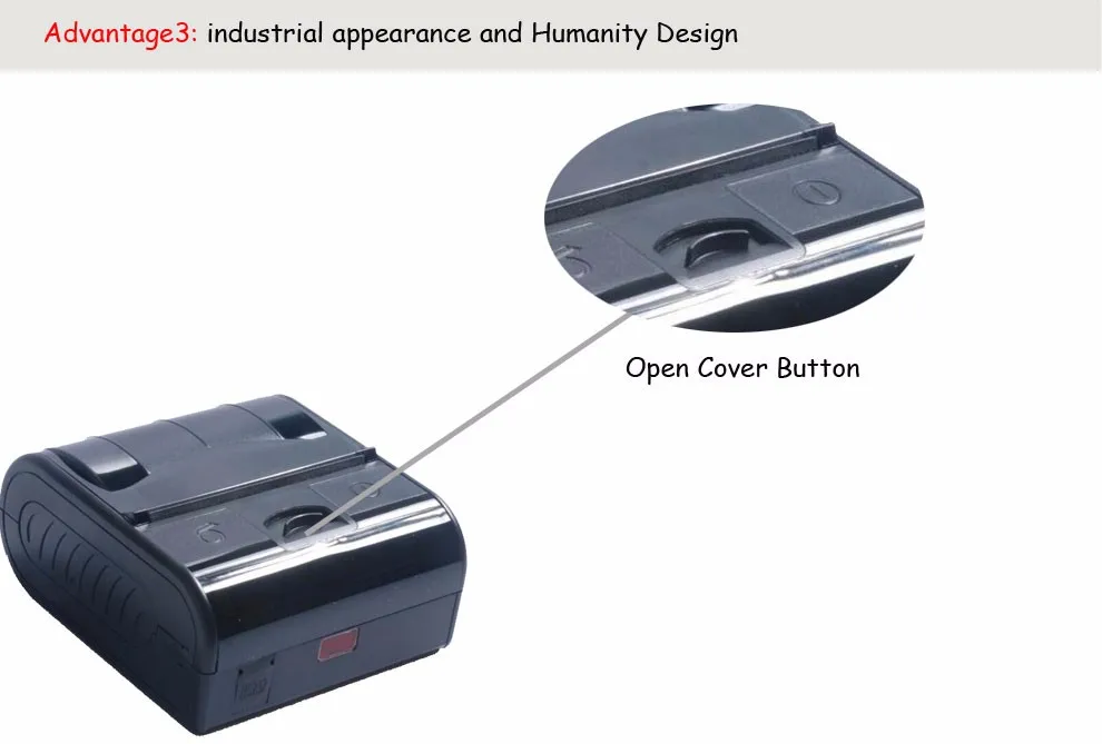 High Quality 80MM protable thermal USB mini printer support Windows Mobile, WINCE, Android Bluetooth printer for project