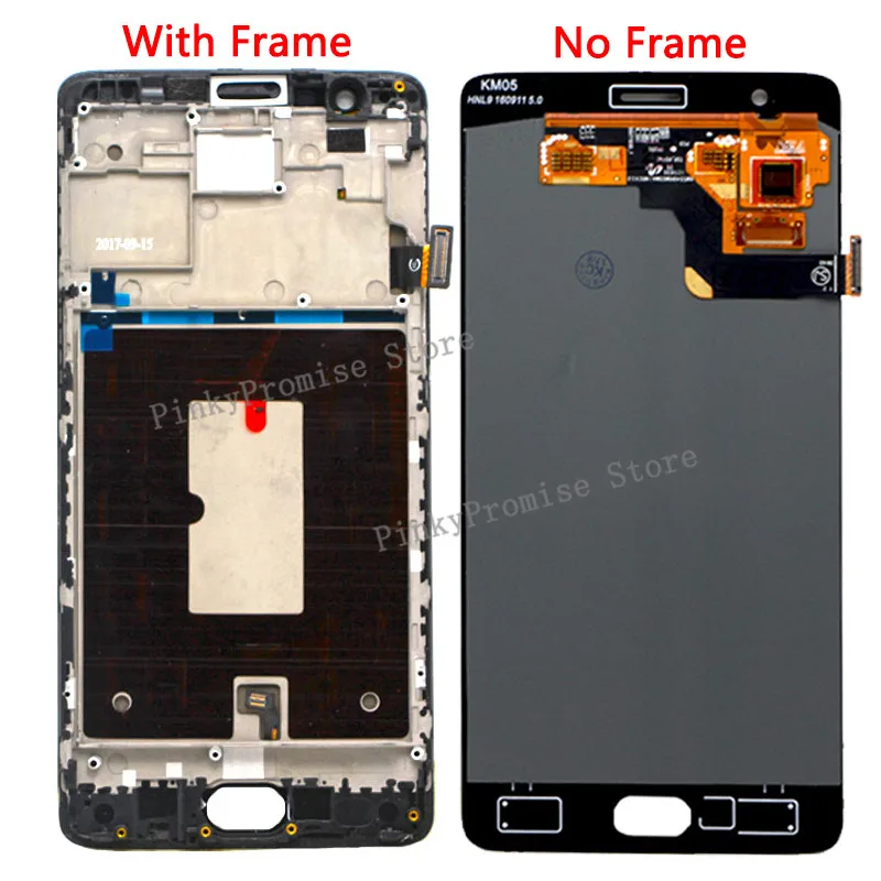 Oneplus 3 ЖК-экран Oneplus 3T экран дисплея протестированный экран с рамкой Замена для Oneplus 3T A3010 A3000 A3003 5,5 дюймов