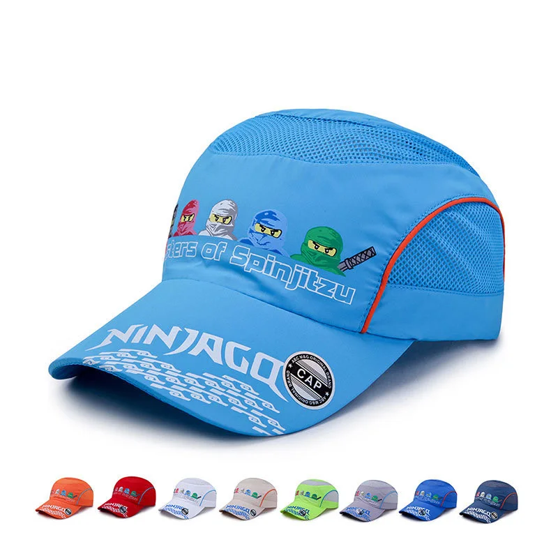 

2019 New Children's Summer Camping Breathable Mesh Cap Sunshade Quick Dry Hats Caps For Boys Girls Adjustable Casquette Chapeu