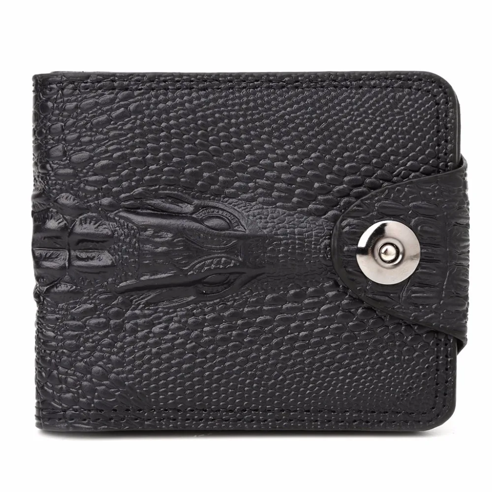 

THINKTHENDO New Fashion Men's 3D Alligator Clutch Wallet ID Business ID Credit Card Holder Purse Men Wallet Luxury Brand