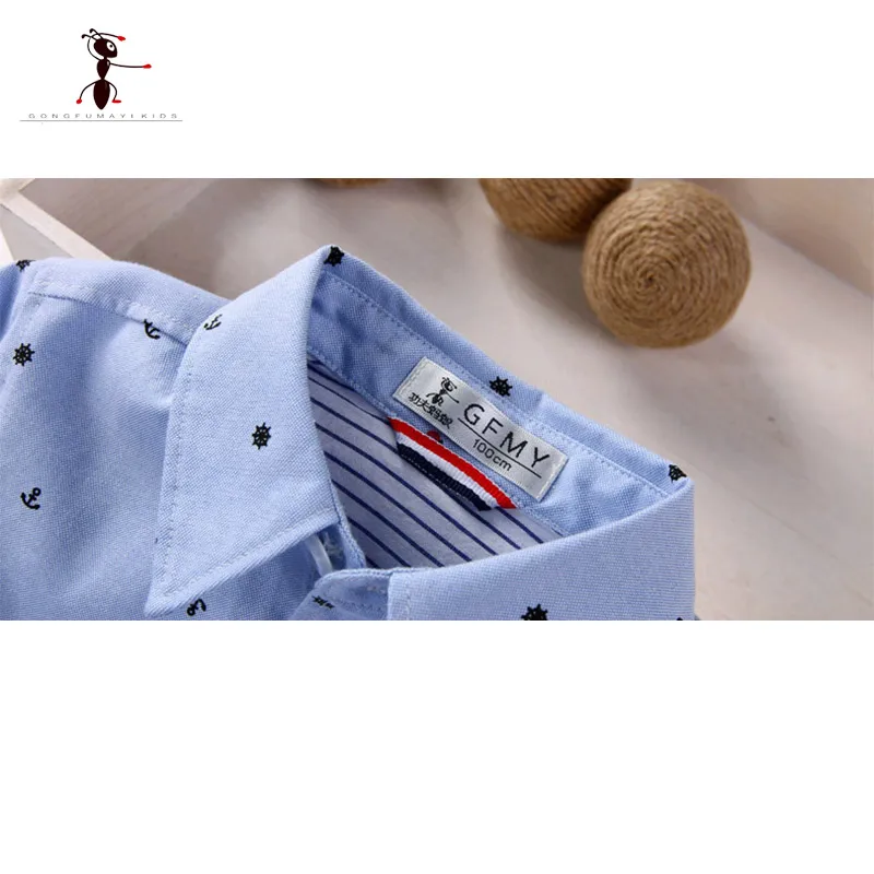 Повседневные рубашки для мальчиков с отложным воротником и длинными рукавами; Цвет фиолетовый, бежевый; Camisa Menino; одежда; сезон осень-весна; 2386