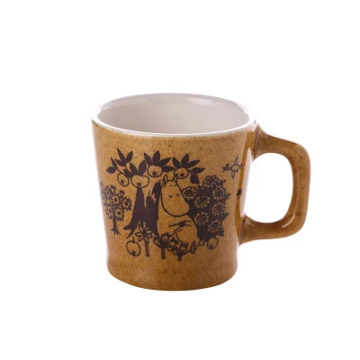 Скандинавская кружка Муми-троллей, винтажные Мультяшные керамические чашки, кружка для кофе, молока, чайная чашка, Детские туристические кружки, чашки и кружки, посуда для напитков - Цвет: 2