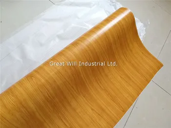 

Wood Vinyl Wrap Film With Air Bubble Free Car Wrap Cover Styling Graphics Fame Will Size 1.52*20m/Roll