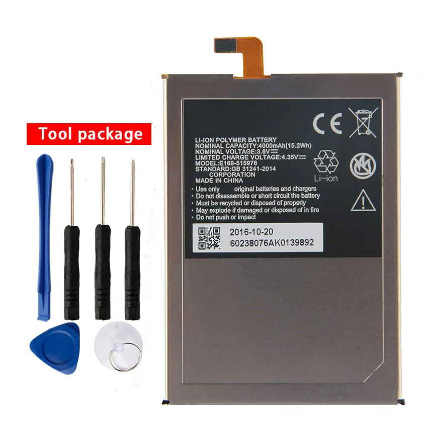 Оригинальный аккумулятор 515978 для телефона ZTE Blade X3 Q519T D2 A452 E169-515978 E169 4000 мАч |