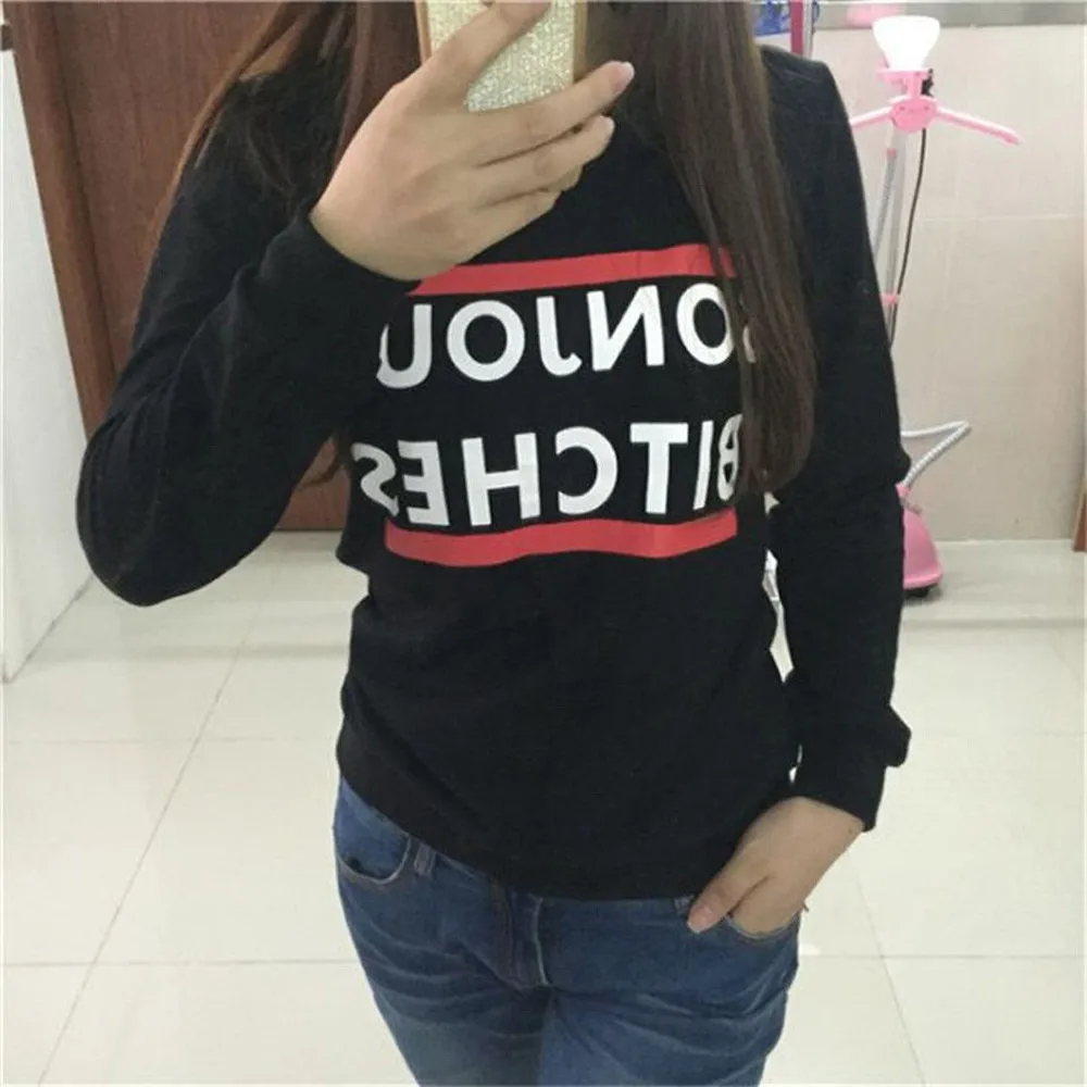 New Harajuku Women Hoodies Sweatshirts Letters Printed