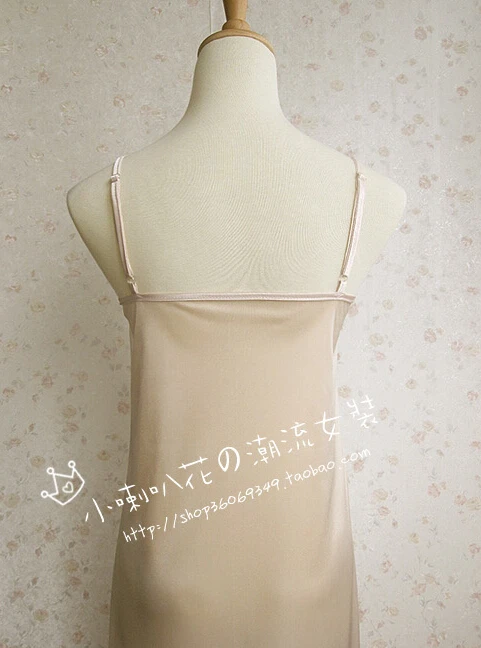 Women Slip Dress, Black And White Viscose Spaghetti Strap