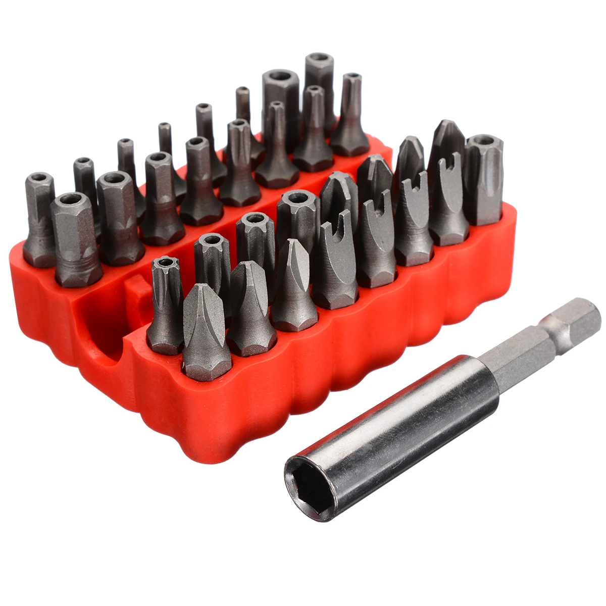 33pcs Safety Bits Set Hex Screw Driver Bits with Magnetic Holder Screwdriver Bit Set Hand Tools