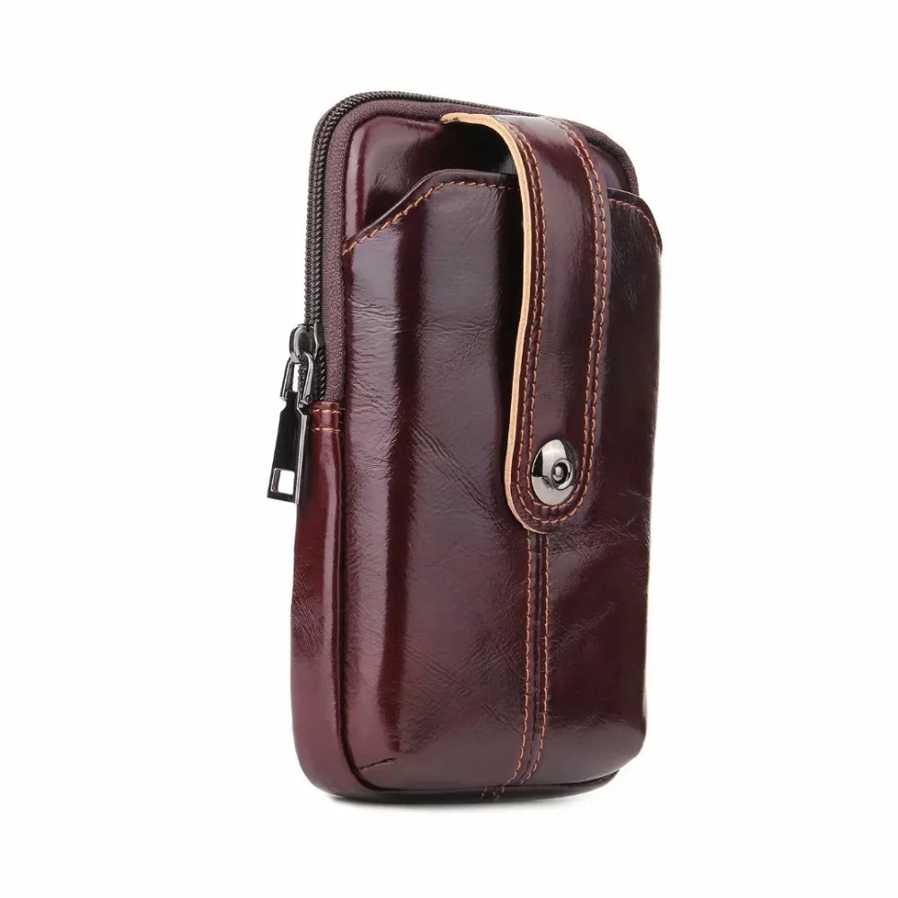 

Phone Pouch Genuine Leather Case Blackview BV9600 Plus BV9500 BV9600 Plus Conquest S9 S11 Cat S61 Cover With Card Pocket