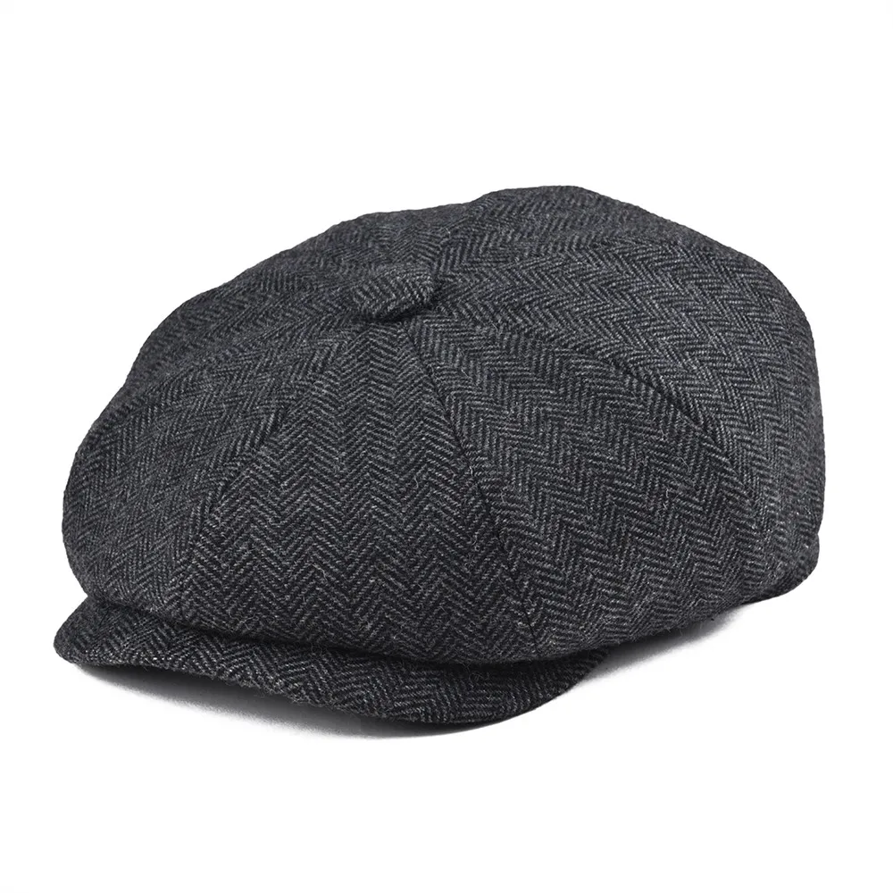 tweed wool cap