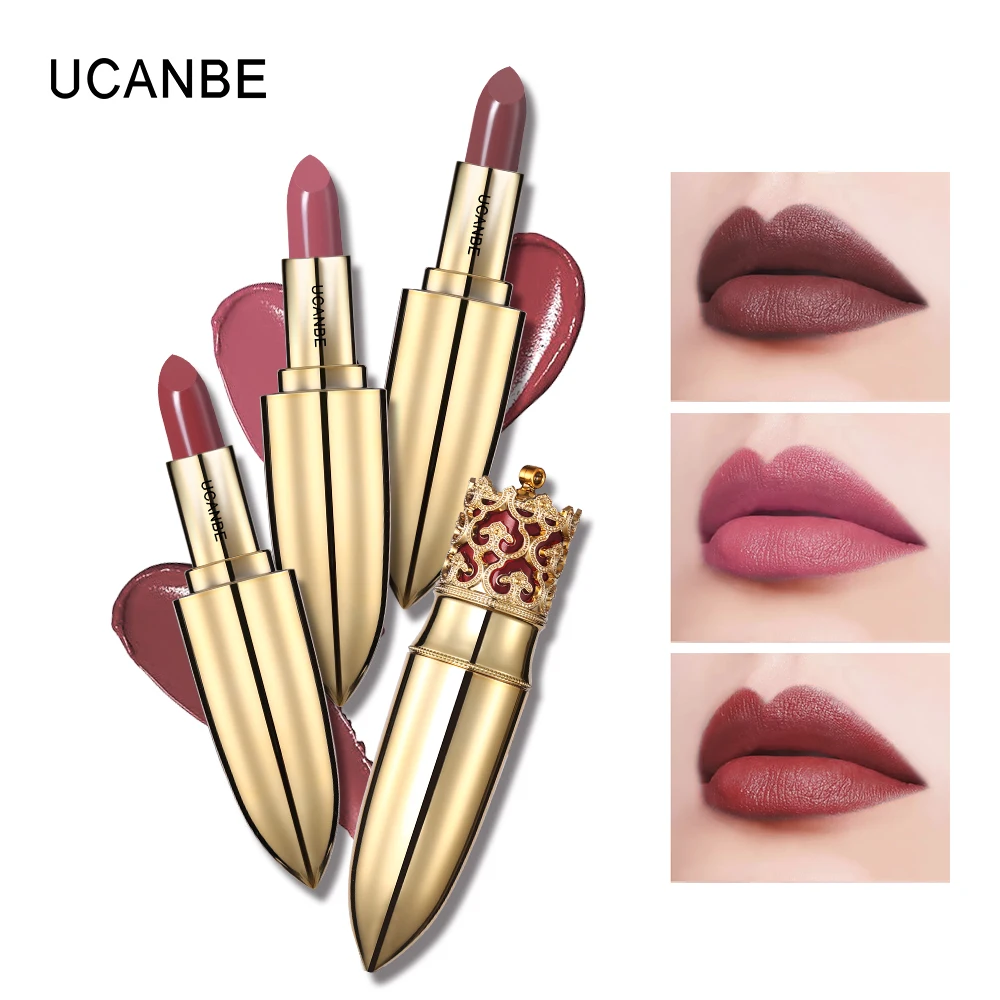 UCANBE Brand Makeup New Style Goddess Blooming Lipstick Moisturizer Lip Color Batom Long-lasting Waterproof Rouge Red Cosmetic