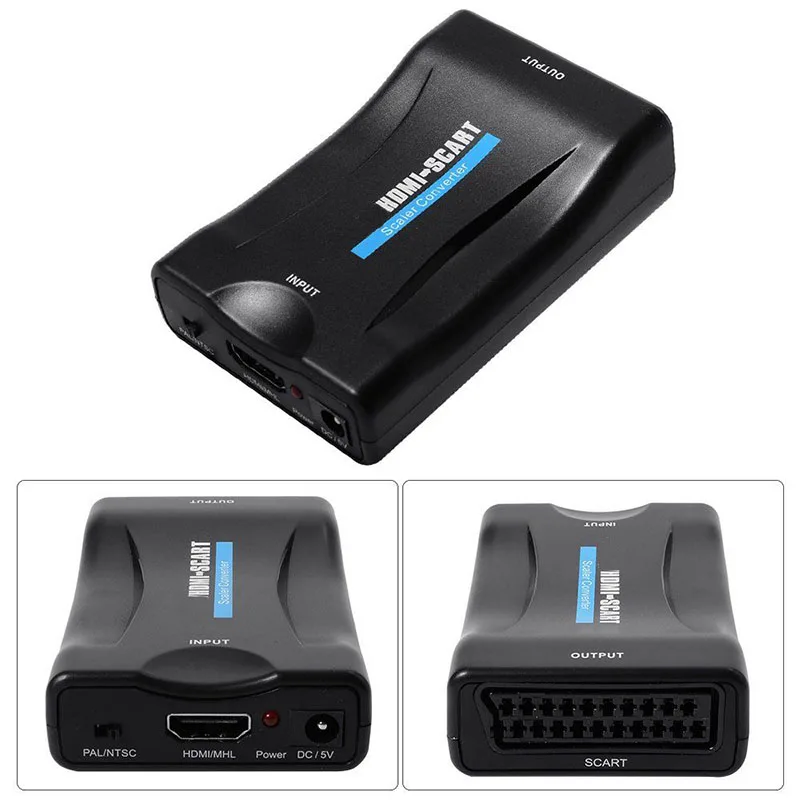  DOITOP 1080P HDMI a SCART Video Audio di Alto Livello Converter Scart out e HDMI in Segnale AV Adat