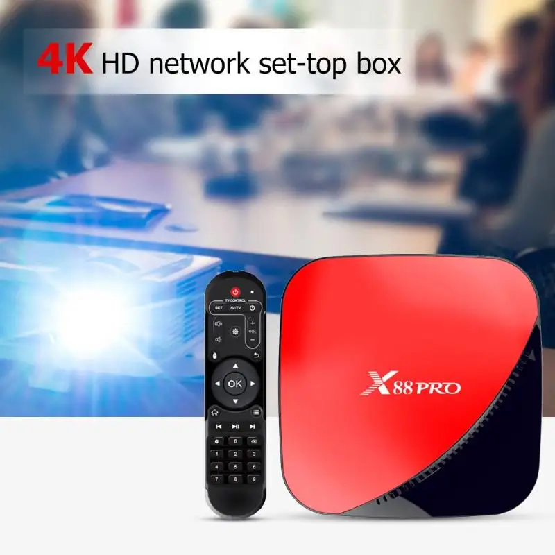 X88 PRO Smart tv BOX Android 9,0 GB Rockchip 4 GB 64 RK3318 4 + 32 GB телеприставка 2,4/5G Wifi 4 K HD ТВ приемник медиапроигрыватель