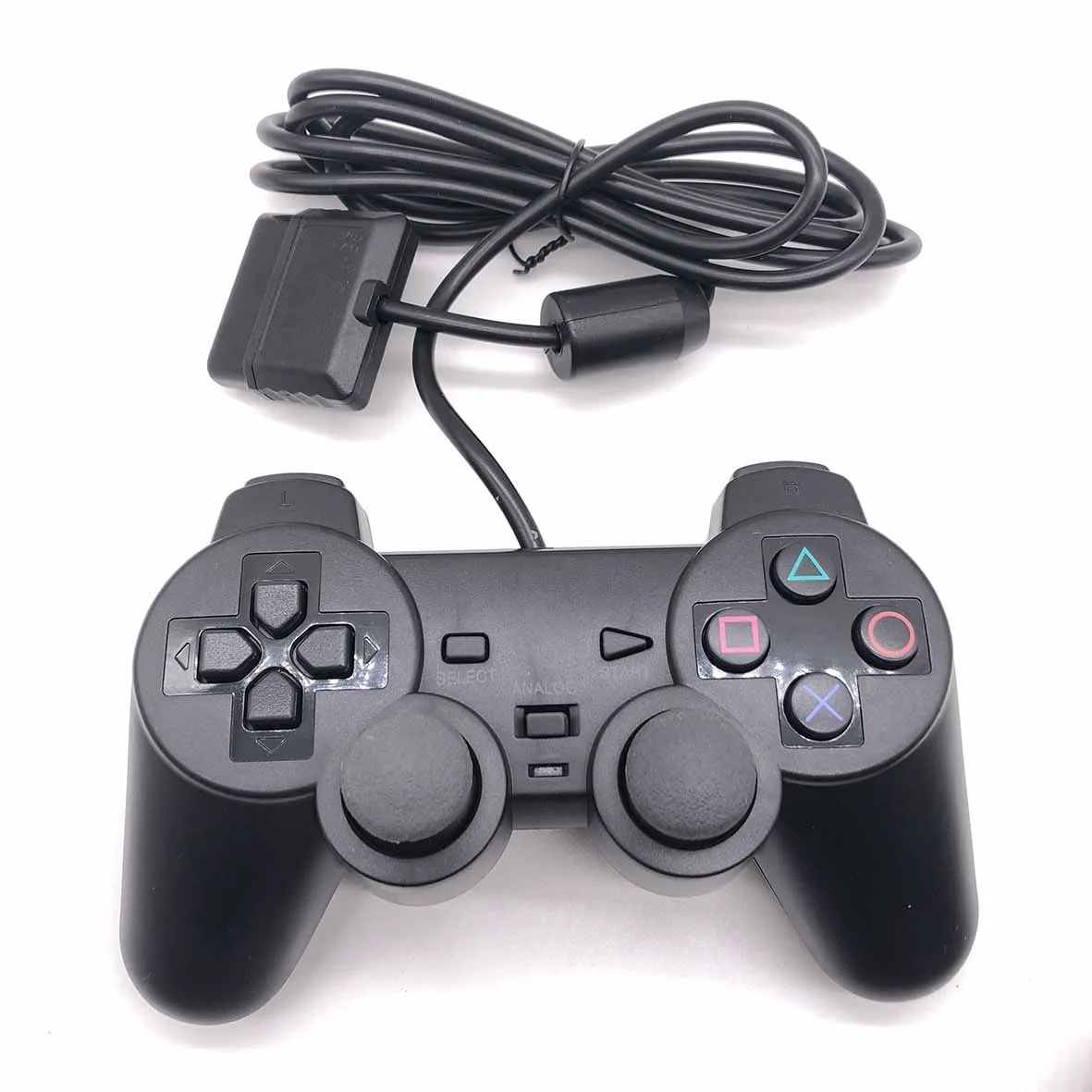 Проводной контроллер геймпад джойстик игровой для Sony PS2 порт USB Ударная вибрация