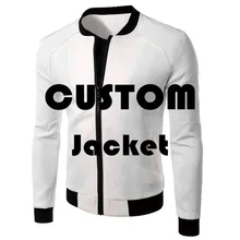 Drop shipping Customize 3D Printed Bomber Jacket for Men Spring Antumn Zip up Jackets for Man Plus Size Coats Drop shipping Customize 3D Printed Bomber Jacket for Men Spring Antumn Zip up Jackets for Man Plus Size Coats