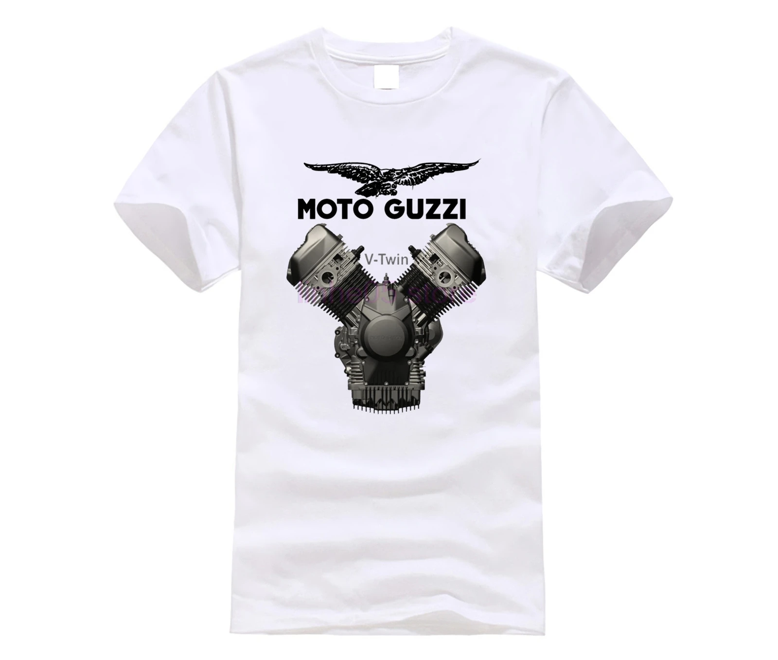 

Moto Guzzi Motorcycle Biker Vintage Retro V-Twin Illustration Sizes S to 5XL