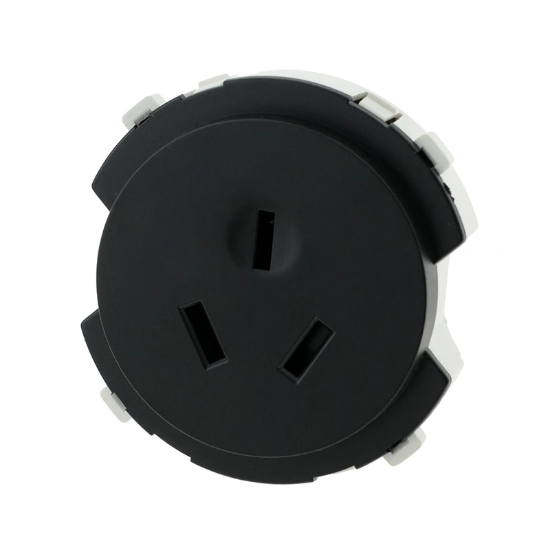 Black Socket L1 по индивидуальному заказу электрической розетки австралийского стандарта 3 цвета настенный Электрический AU разъем 220V 16A модульный собственными руками Сделай Сам combinationr - Тип: Black Socket