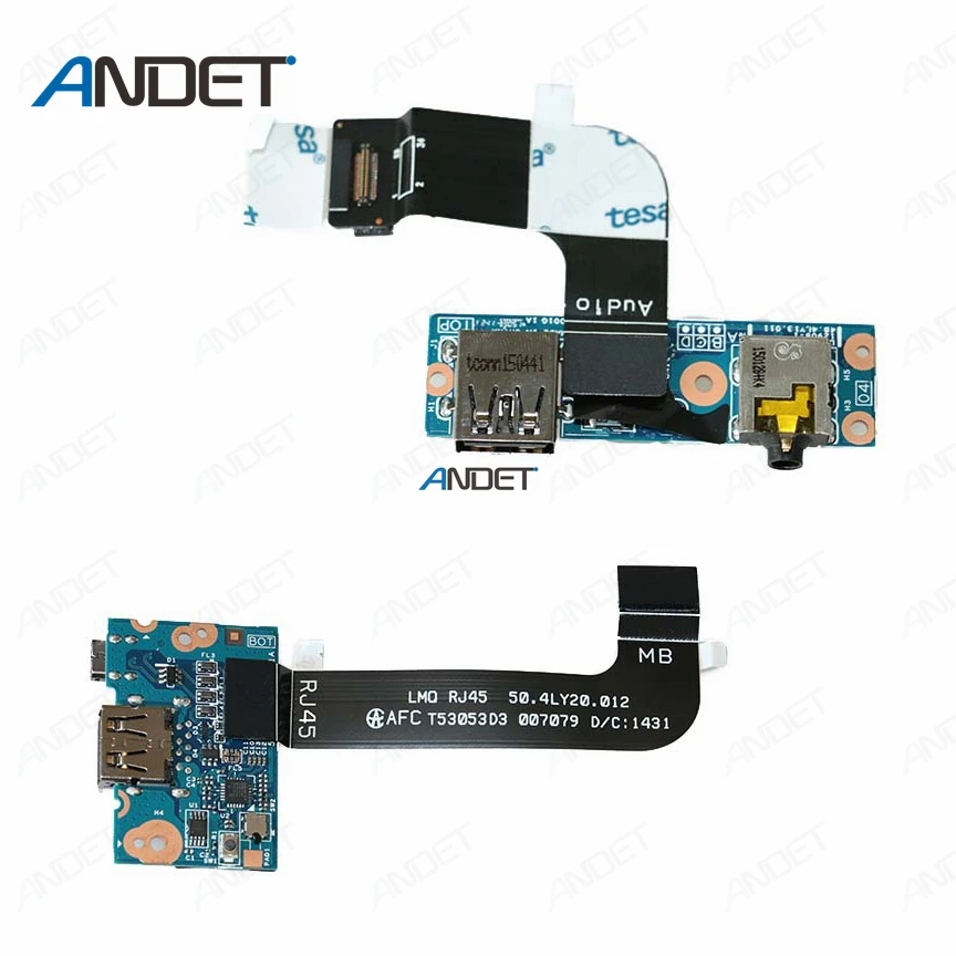 Оригинал для Lenovo ThinkPad X1 Carbon GEN 2nd 3rd Audio Subcard RJ45 USB порт плата с кабелем 04X5600 00HN985 04X5599