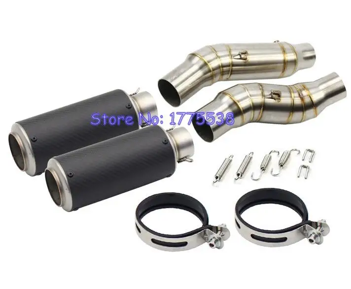 

Modified Motorcycle Exhaust Muffler System Connect Link Pipe for Z1000 Z1000SX NINJA 1000 2010-2018 Carbon Fiber Escape Moto