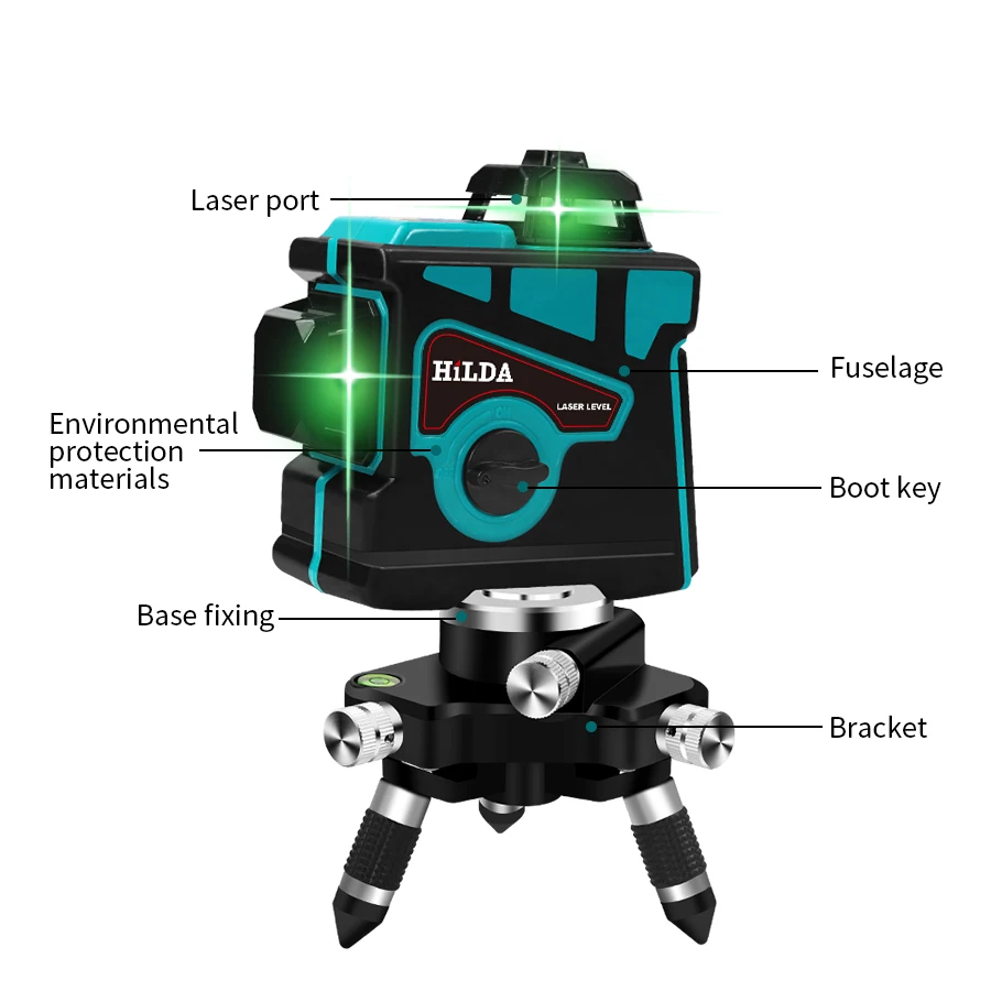 12 Lines 3D Laser Level Self-Leveling 360 Horizontal And Vertical Cross Super Powerful Green Laser Beam Line