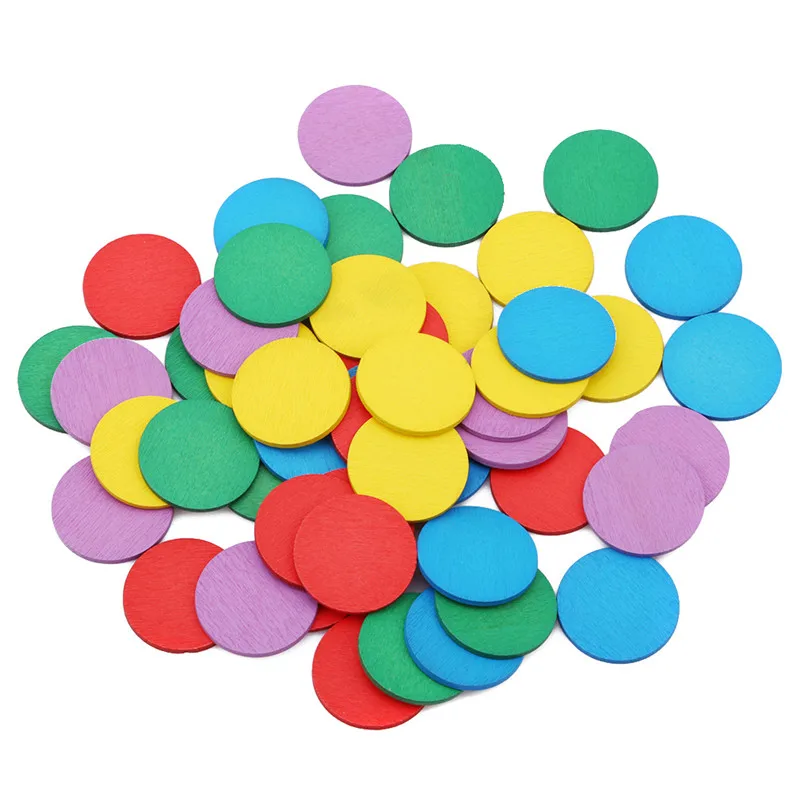 

Figure Arithmetic Baby Math Circular Color Wooden Toys Mathematical Geometry Wood Chip Montessori Educational Toy for Kids