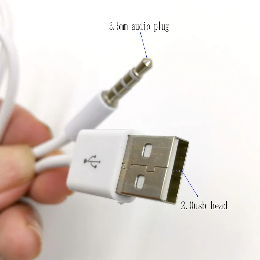 3 5 мм аудио разъем к USB 2 0 Мини микроразъем Мужской адаптер переходника разъема Aux