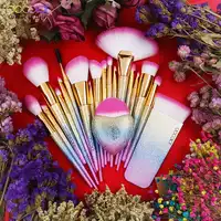 Docolor 19PCS Fantasy Borstels Collection Beauty Make Up Borstels Top Synthetisch Haar Regenboog Hand Best Gift Voor Vrouwen
